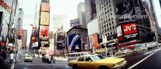 Times Square, Panorama, Buildings, cityscape, cars, winter, wintertime, automobile, vehicles, CNYV05P08_01