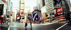 Times Square, Panorama, Buildings, cityscape, cars, winter, wintertime, CNYV05P08_02
