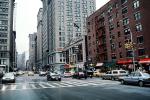 Crosswalk, street, cars, buildings, Manhattan, CNYV06P08_04