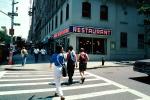 Crosswalk, Buildings, summer, Cityscape, Manhattan, 26 June 1999, CNYV07P01_08