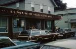 U. S. Post Office, Vineyard Haven, Martha's Vineyard, Massachusetts, car, automobile, vehicle, July 1971, 1970s, COEV02P15_03