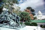 United States Capitol, statue, trees, Grant Memorial, General Ulysses S. Grant Memorial, CONV04P10_12