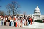 Students, bell bottom pants, United States Capitol, 1970s, CONV05P02_11