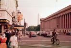 Cars, buildings, Crosswalk, Stores, May 1955, 1950s, CONV05P11_15