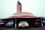 Lincoln Continental, Mearle's Drive-In, Car, Automobile, Vehicle, Art-deco building, Visalia, Tulare County, 1980s, CSCV01P13_07