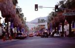  downtown, cars, palm trees, Palm Springs, CSCV04P03_18