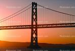San Francisco Oakland Bay Bridge sunset, CSFV08P01_14