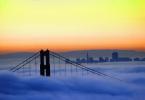 Golden Gate Bridge, Transamerica Pyramid, Sunrise, CSFV10P01_09