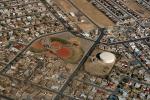 Baseball Fields, Urban Sprawl, Oil Storage Tank, Albuquerque, CSMD01_007