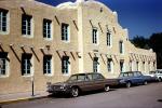 old post office, Buick, Cars, automobile, vehicles, Chevy, Adobe, Building, Landmark, 1960s, CSMV03P02_15