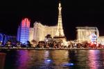 Las Vegas Paris Hotel, Night, nightime, lights, Exterior, Outdoors, Outside, Nighttime, Hotel, Casino, building, CSNV05P01_02