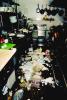 Dishes in a Restaurant Kitchen, Sausalito, Loma Prieta Earthquake (1989), 1980s, DAEV01P02_01