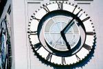 The Clock Stops, Loma Prieta Earthquake, (1989), 1980s, outdoor clock, outside, exterior, building, roman numerals, DAEV01P09_02
