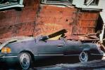 Crushed Car, Collapsed Apartment Building, Marina district, Loma Prieta Earthquake (1989), 1980s, DAEV01P10_19