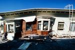 Crushed Car, Collapsed House, Marina district, Loma Prieta Earthquake (1989), 1980s, DAEV01P12_08