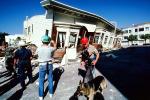 Cadaver Dog, Rescuer, Collapsed House, Marina district, Loma Prieta Earthquake (1989), 1980s, DAEV01P12_11