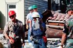 Rescuers, Marina district, Loma Prieta Earthquake (1989), 1980s, DAEV01P13_01