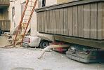 Crushed Cars, Apartment Building Collapse, Northridge Earthquake Jan 1994, DAEV03P08_08