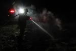 Nighttime Fire, smoke, Sonoma County, DAFD11_137