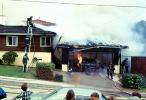Burning Garage, driveway, Point Loma, Loma Portal, Willow Street, San Diego, 1960s, DAFV01P01_03