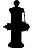 fire hydrant silhouette, logo, shape, DAFV06P05_05M