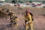 Wildfire, Firefighters, Firemen, San Bruno Mountain, DAFV06P05_13