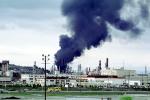 Standard Oil Refinery Fire, Chevron, Thick Black Smoke, Richmond, California, DAFV07P04_18