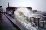 The Embarcadero, Waves splashing, Flooded Street, sidewalk, DASV05P01_08