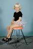 Ballerina Girl, tutu, cute, funny, pink, 1950s, EDNV01P01_03
