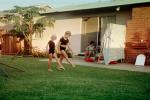 Girls, Dance, Ballerina, backyard, 1950s, EDPV01P01_06