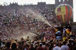 Water Spray, Audience, People, Crowds, JFK Stadium, Live Aid Benefit Concert, Philadelphia, Spectators, 1985, EMCV01P08_14