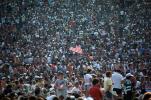 JFK Stadium, Live Aid Benefit Concert, 1985, Audience, People, Crowds, Spectators, EMCV01P10_19