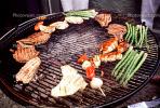 Meat, Steak, Chicken, Hot Dogs, Vegetables, Shish-Ka-Bob,, Salmon, BBQ, Barbecue, Kentucky Derby Party, FDNV02P09_02