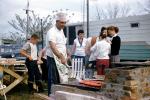 BBQ, Barbecue, Hot Dogs, Chefs Hat, Apron, Man, Male, Grill, Cooking, 1958, 1950s, FDNV03P01_13