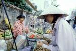 Woman, Women, Hat, Fruit, Saigon, Vietnam, FGAV01P15_08