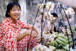 Woman, Smiles, Fruit, Bananas, Saigon, Vietnam, FGAV01P15_09