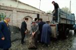 Truck, Potato, Sack, Men, Male, Samarkand, Uzbekistan, FGAV02P05_19