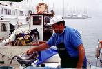 Fish, Seafood, Cleaning, Man, Fisherman, Marseille, France, FGEV01P08_03