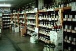 Wine, Liquor, Bottles, Shelves, Grocery Store, Supermarket, racks full of bottles, Supermarket Aisles, FGNV01P04_06