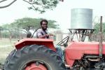 Man with Tractor, Water Tank, Madzongwe, Zimbabwe, FMJV01P02_09