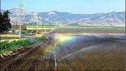 Water Sprinkler, rainbow, hills, Dirt, soil, irrigation, FMNV04P02_01