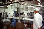 Milk Bottling Plant, Bottles, Men, workers, uniform, job, avocation, FPDV01P01_18