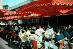 Outdoor Cafe, table, people, parasol, umbrella, FRBV04P15_04