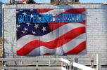 God Bless America Flag on a Wall, racist, GFLD01_080