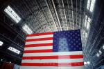 Moffett Field Airship Hangar, Old Glory, USA, United States of America, Star Spangled Banner, GFLV01P02_02