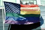 Rainbow Flag, United States of America, American, USA, Fifty State Flags, GFLV01P12_17