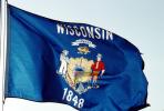 Wisconsin State Flag, Fifty State Flags, GFLV02P11_01