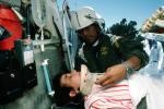 Neck Brace, Woman Patient, Bell 206 JetRanger, 15 May 1989, HEPV02P03_05