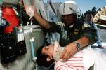 Neck Brace, Woman Patient, Bell 206 JetRanger, 15 May 1989, HEPV02P03_06