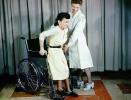 Wheelchair, Patient and Nurse, 1949, 1940s, HHPV02P09_14